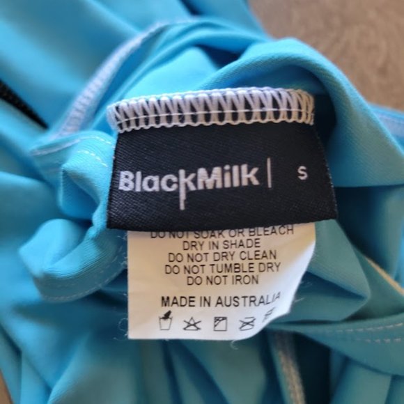 Blackmilk Blue Matte Bodysuit + Sheer Skirt Full Rave Outfit - Picture 4 of 8